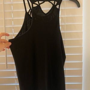 Black Strappy Soft Tank